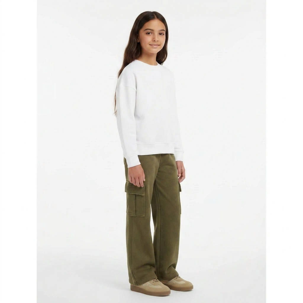 BELLEROSE - PANTALON - VERT - 8 ANS