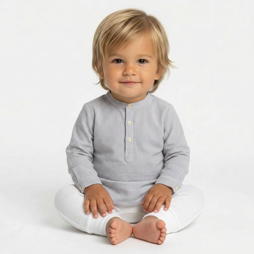 BONPOINT - CHEMISE - BLEU - 6 MOIS