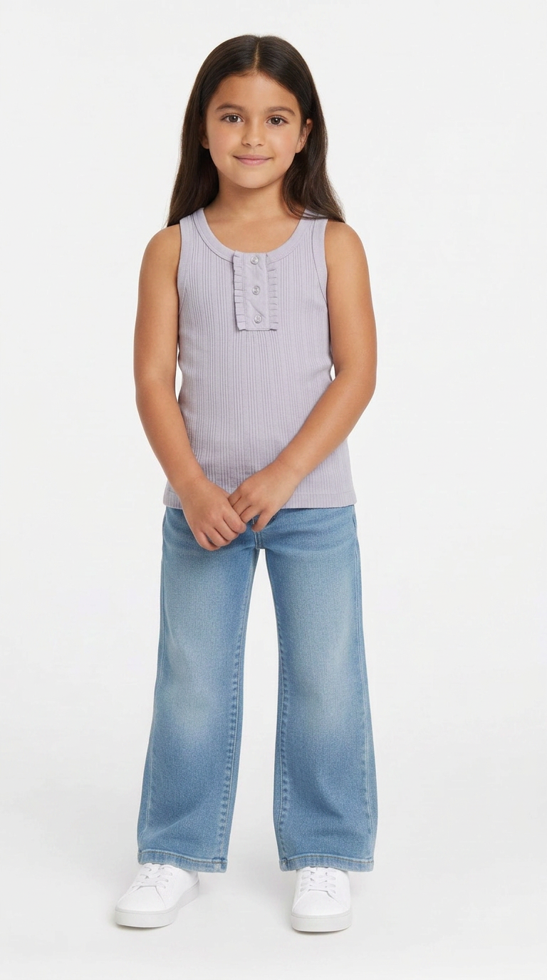 LILI GAUFRETTE - Purple tank top - 6 years