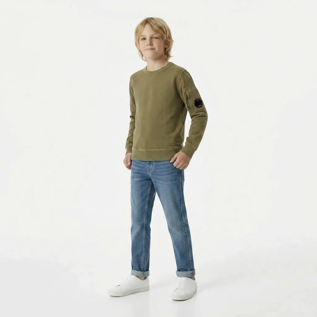 C.P. COMPANY - PULL - VERT - 8 ANS