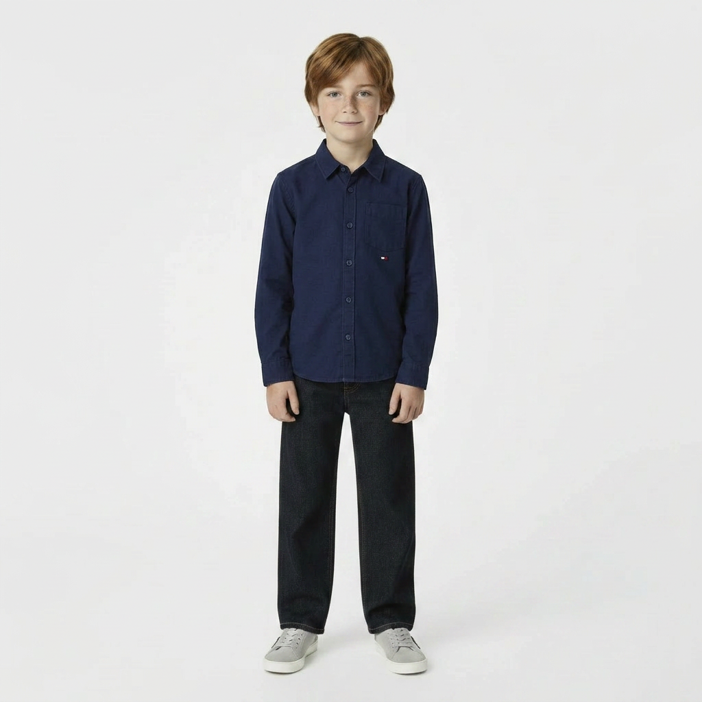 TOMMY HILFIGER - CHEMISE - BLEU - 7 ANS