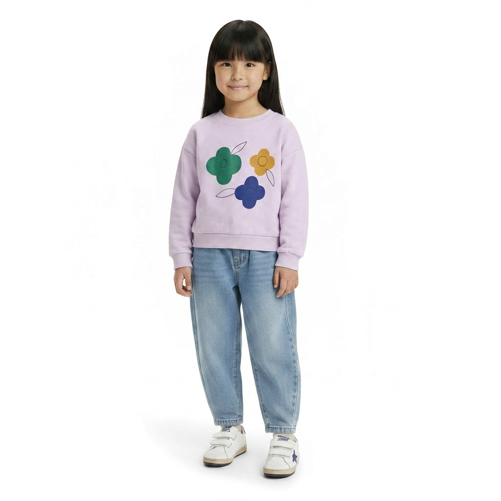 HELLO SIMONE - PULL - ROSE - 4 ANS