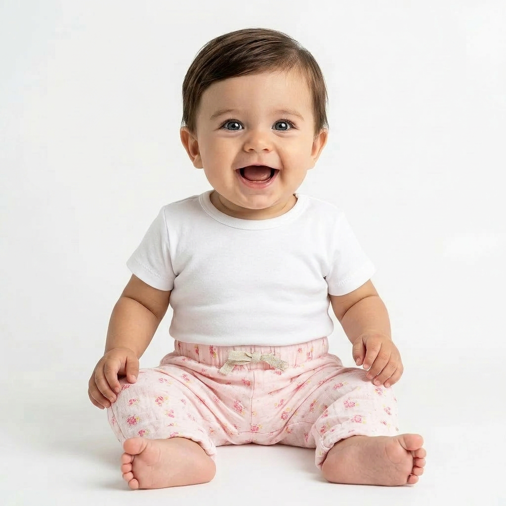 LES ENFANTINES - PANTALON - ROSE - 3 MOIS