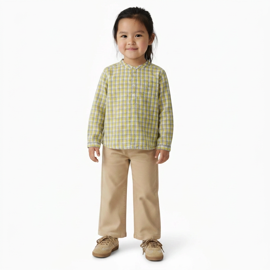 BONPOINT - Chemisier jaune à rayures - 2 ans