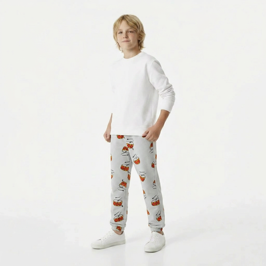 BOBO CHOSES - JOGGING - BLANC - 8 ANS