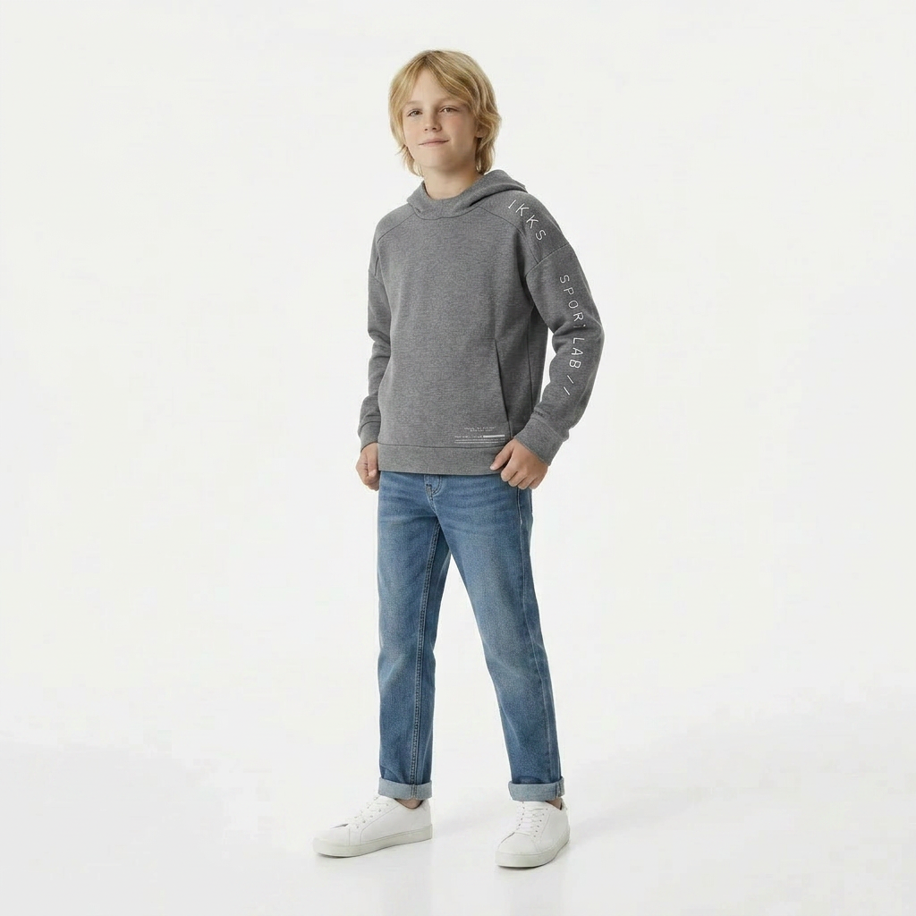 IKKS - SWEAT - GRIS - 12 ANS