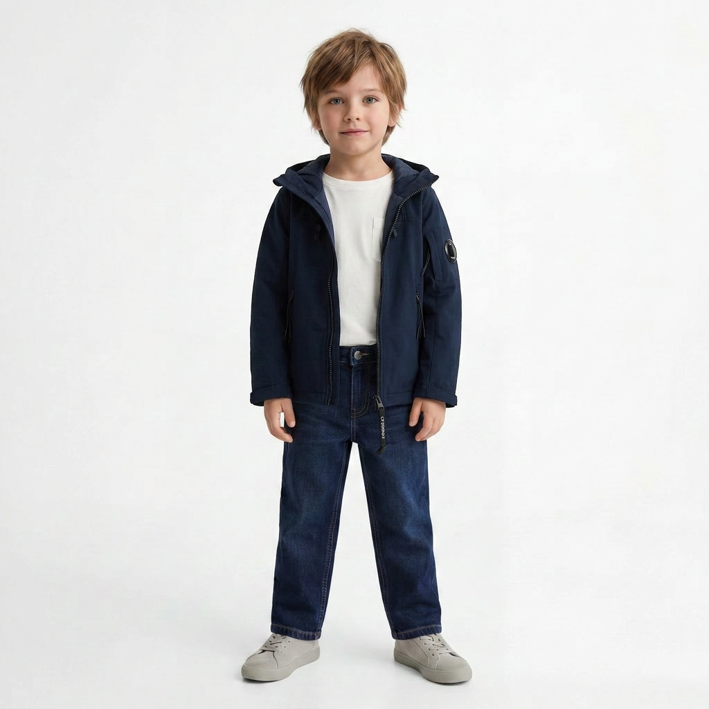 C.P. COMPANY - MANTEAU - BLEU - 4 ANS