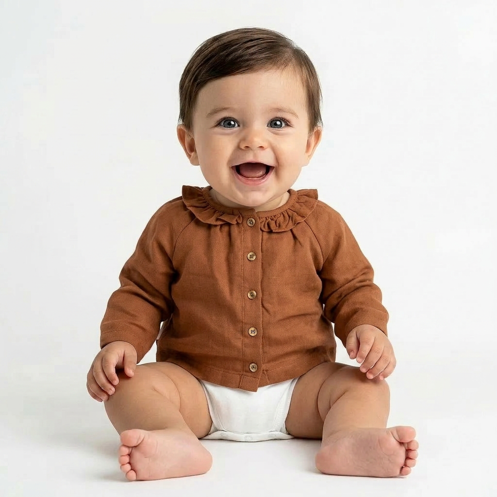 POUDRE ORGANIC - ENSEMBLE - MARRON, BLEU - 3 MOIS