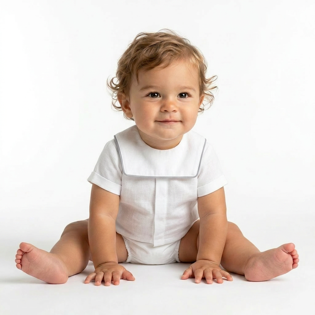 JACADI - BLOUSE - BLANC - 6 MOIS