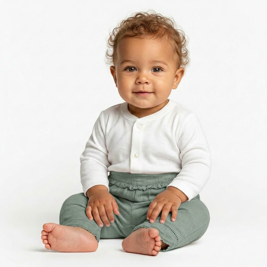 TARTINE & CHOCOLAT - PANTALON - VERT - 3 MOIS