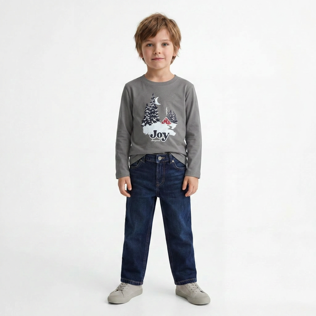 BONPOINT - T-SHIRT - GRIS - 4 ANS