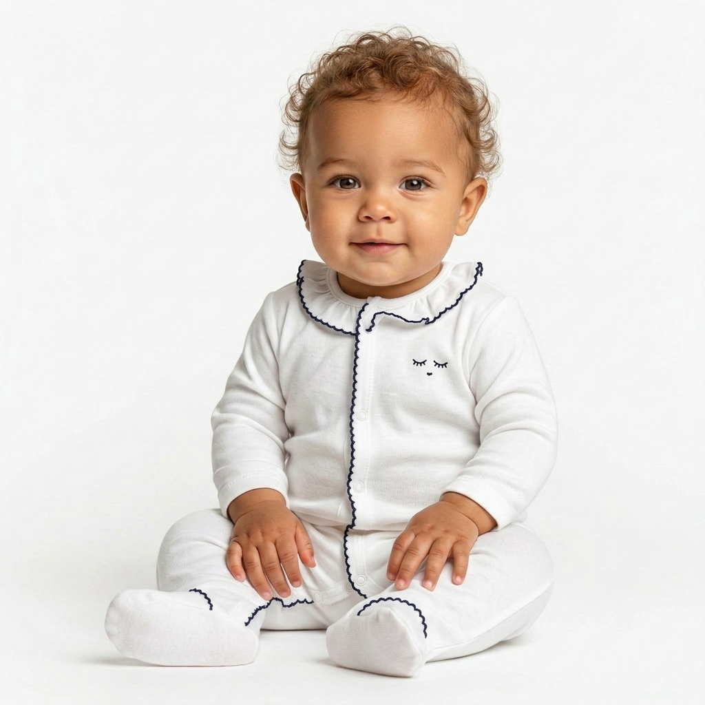 LIVLY - PYJAMA - BLANC - 3 MOIS