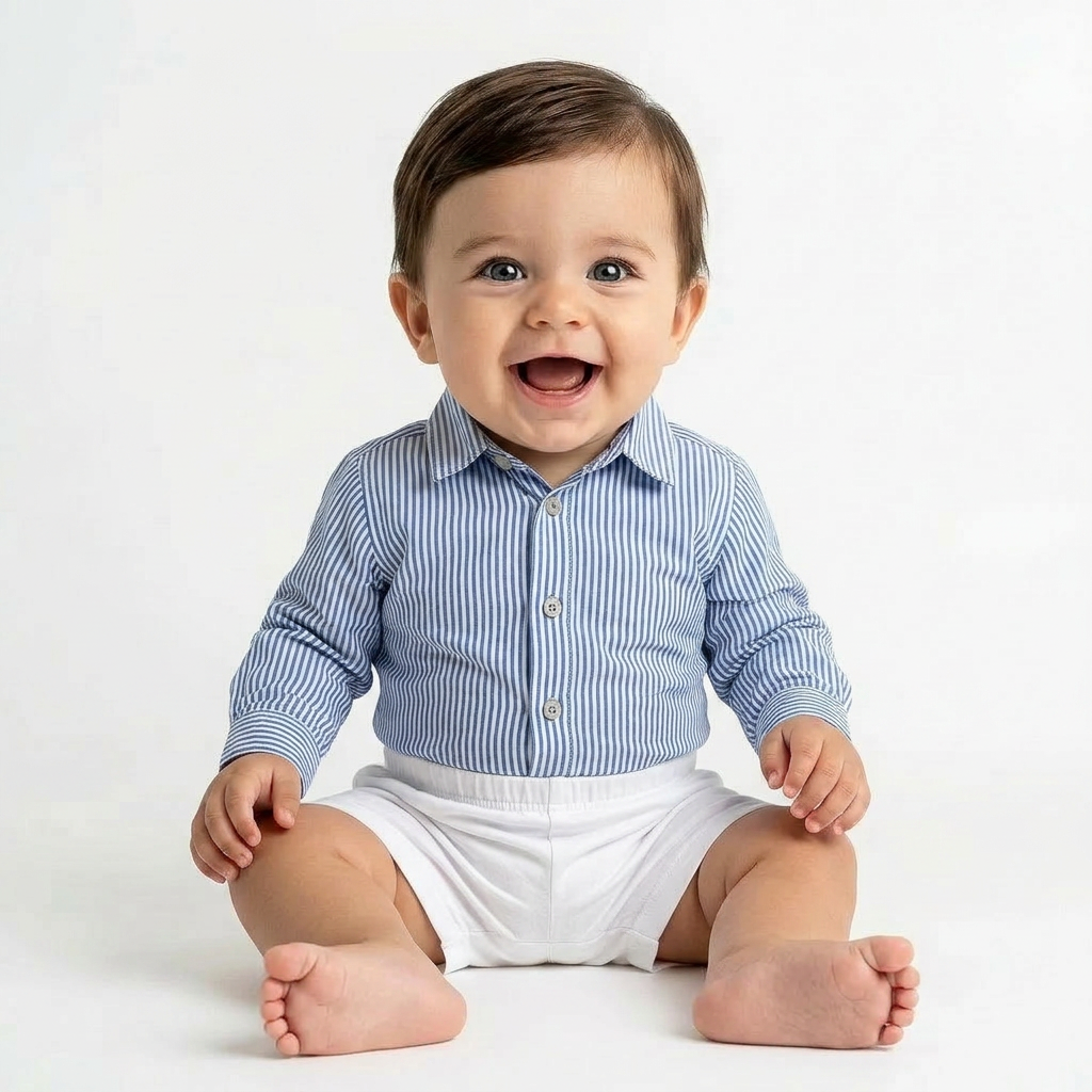 JACADI - CHEMISE - BLEU - 12 MOIS