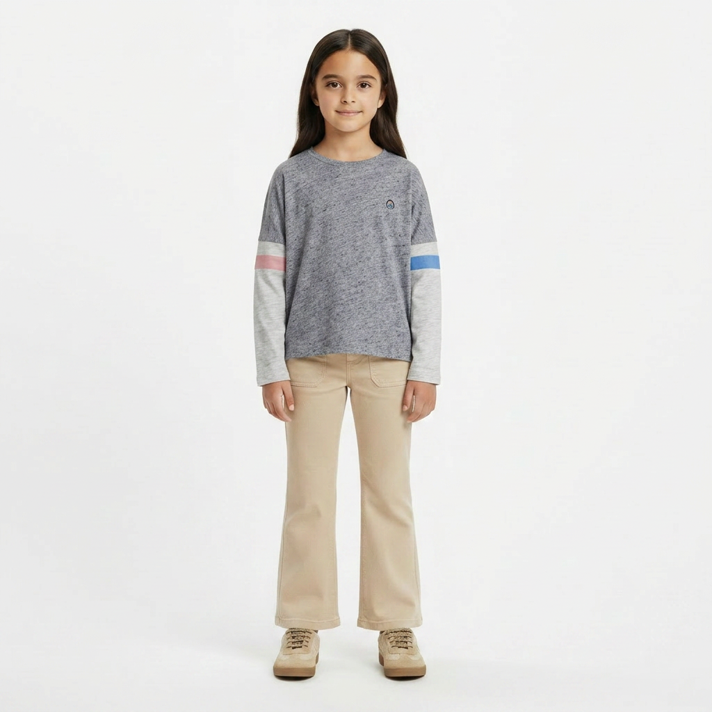AMERICAN OUTFITTERS - T-SHIRT - GRIS - 6 ANS