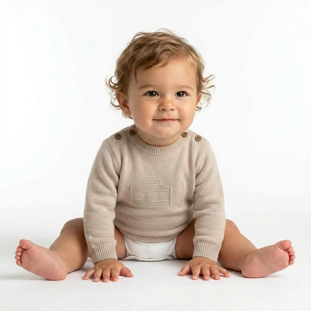 MAMAS & PAPAS - PULL - BEIGE - 9 MOIS