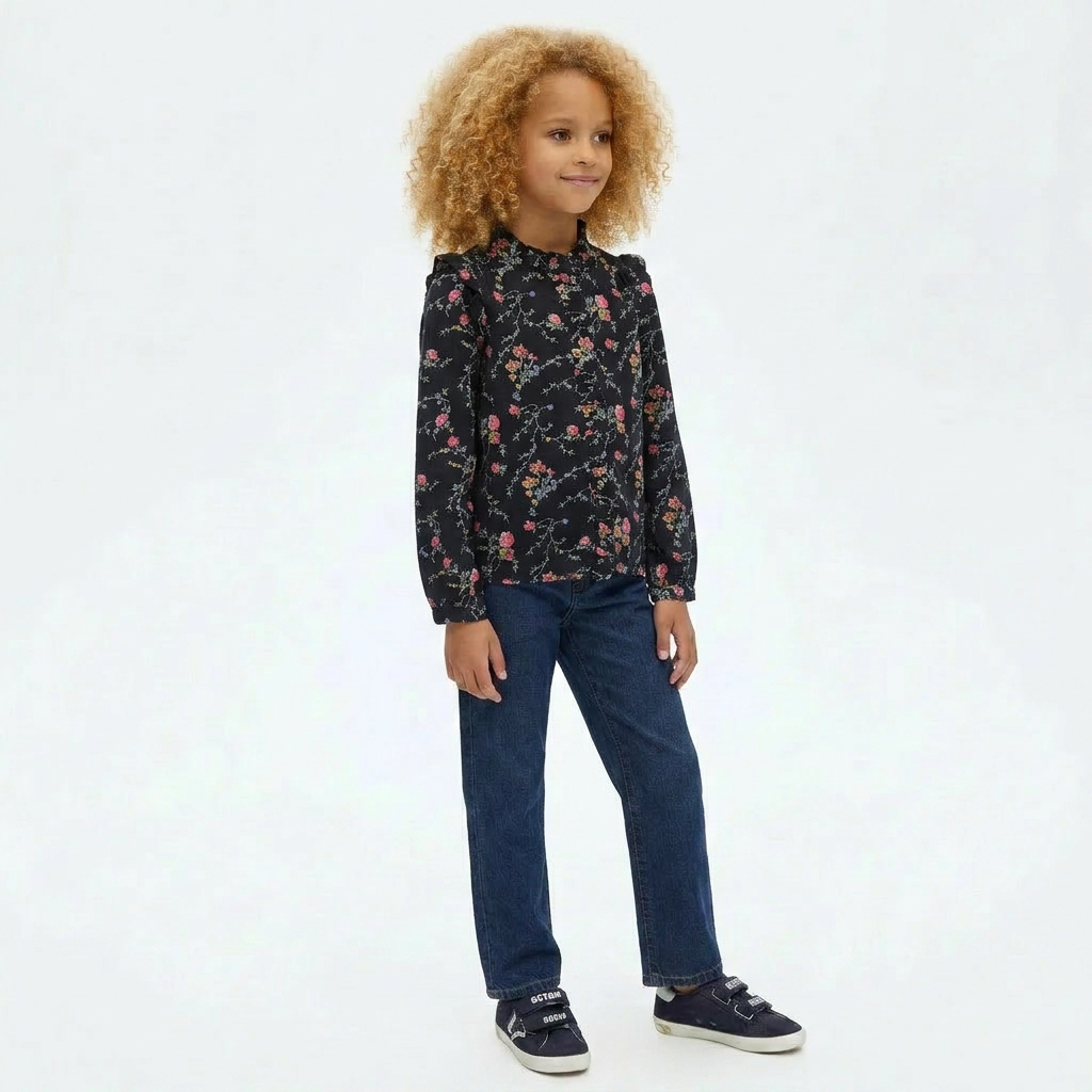 BONTON - CHEMISE - NOIR, MULTICOLORE - 8 ANS