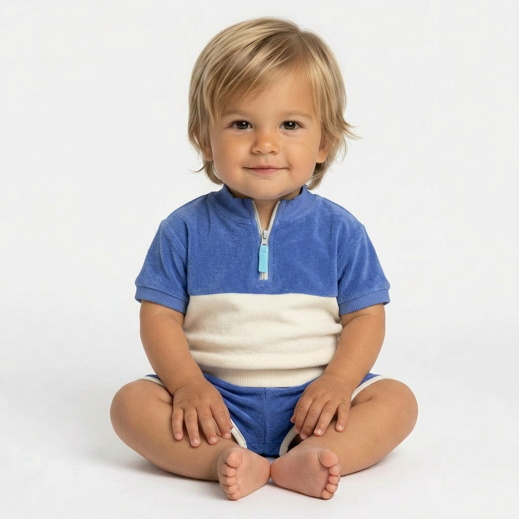 WE ARE KIDS - ENSEMBLE - BLEU - 6 MOIS
