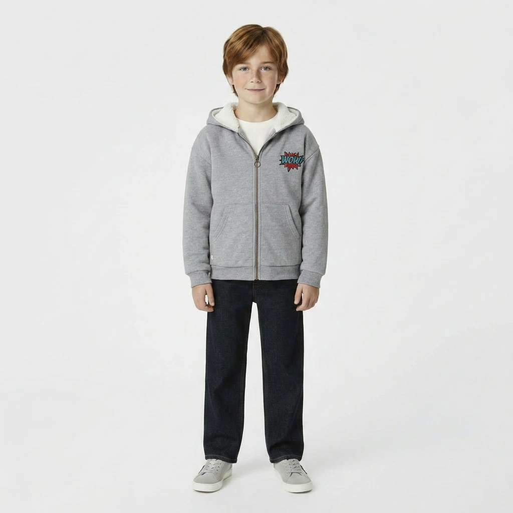 BONTON - VESTE - GRIS - 10 ANS