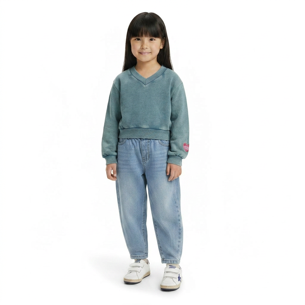 BELLEROSE - PULL - VERT - 6 ANS