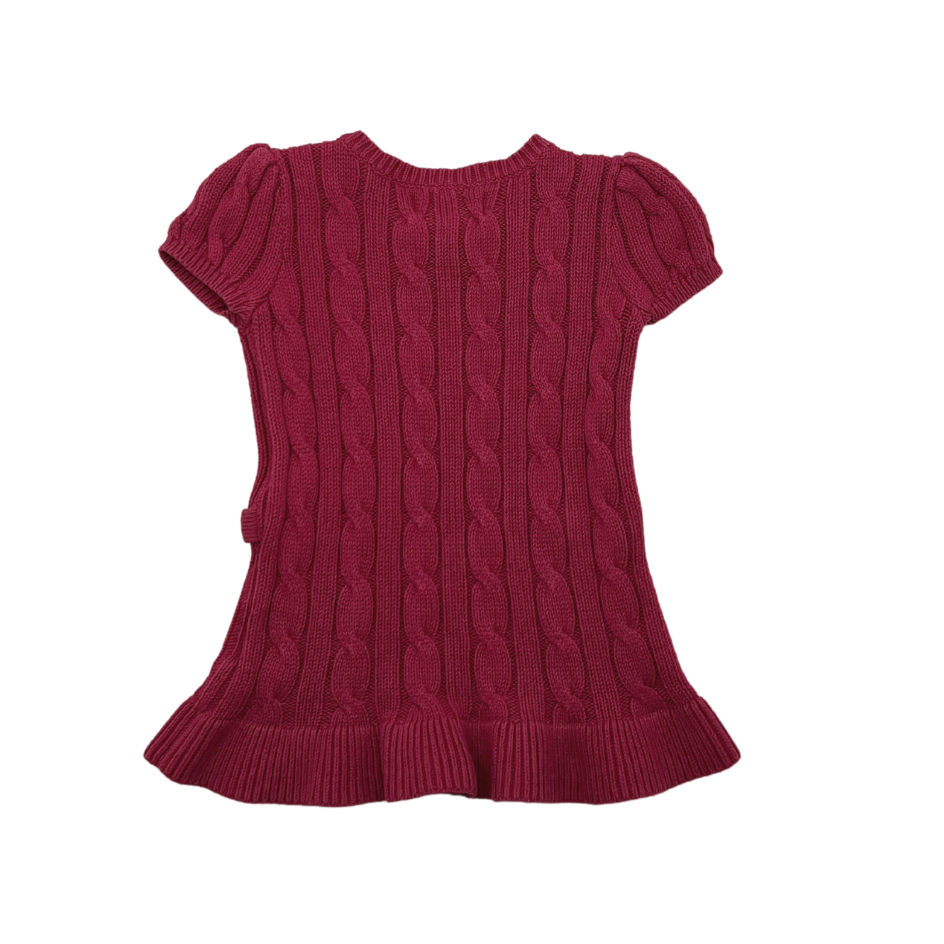 RALPH LAUREN - Burgunderrotes Kleid - 1 Jahr