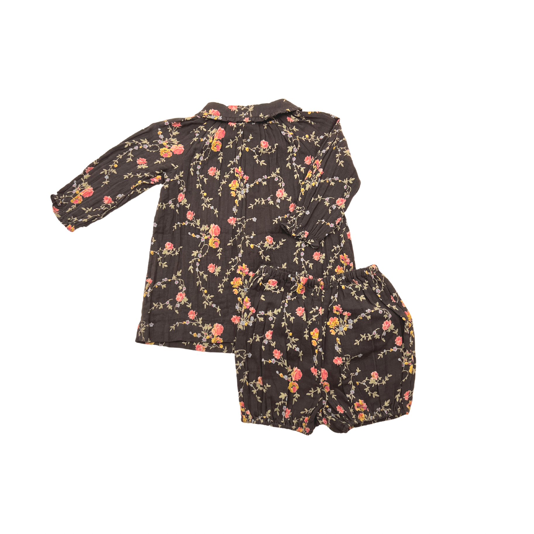 BONTON - Floral blouse &amp; bloomer set - 6 months