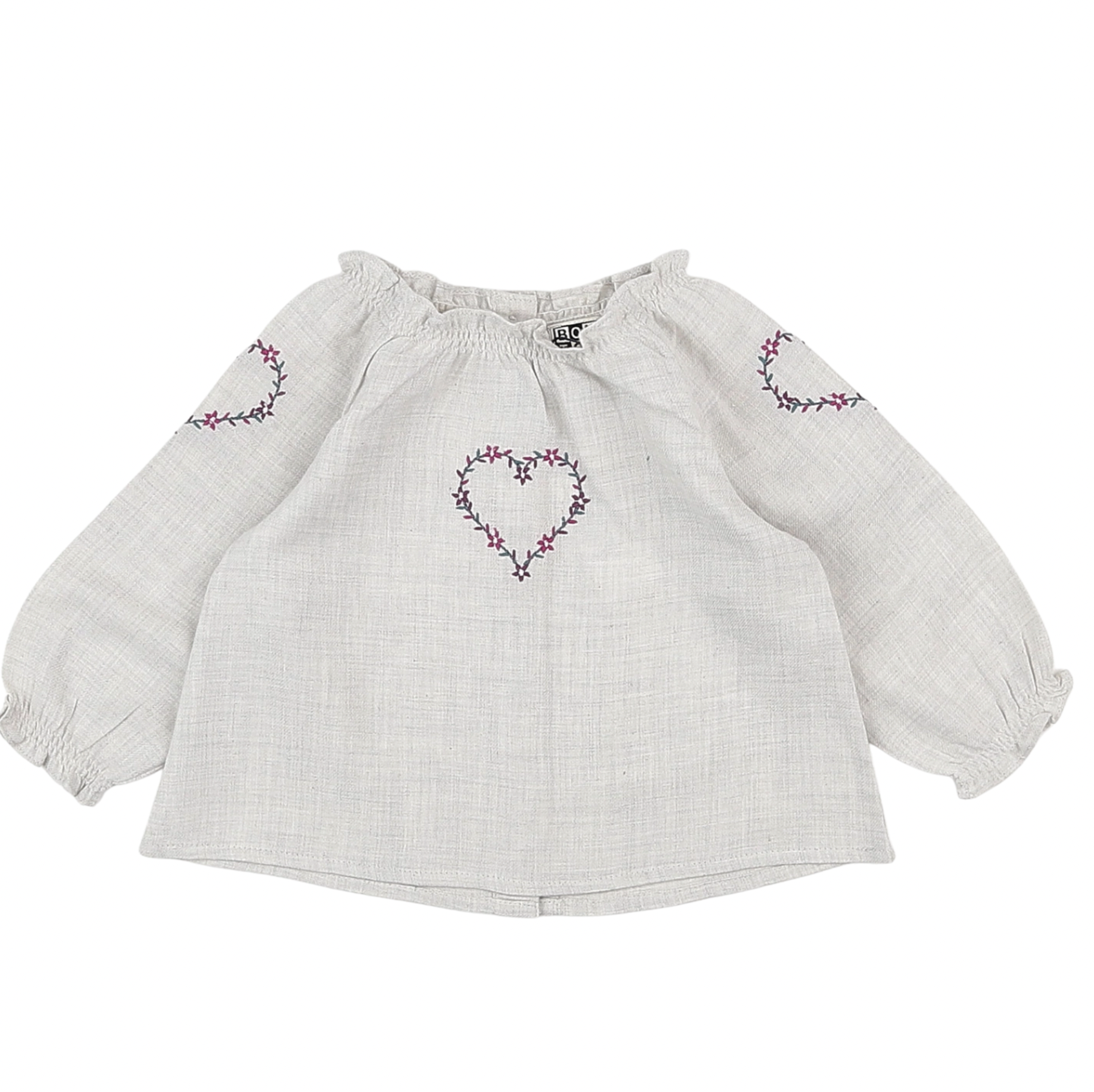 BONTON - Blouse with hearts - 6 months