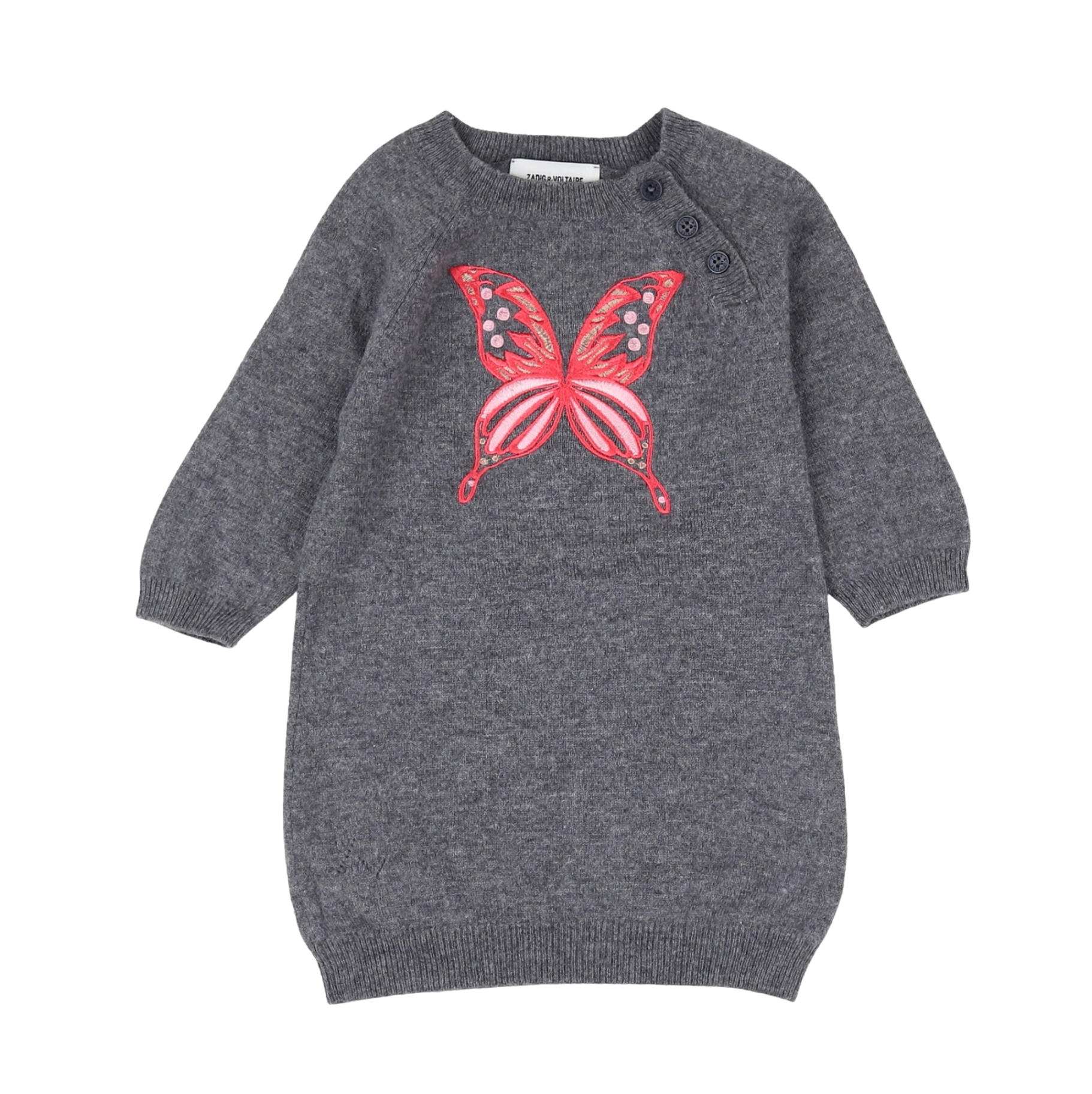 ZADIG &amp; VOLTAIRE - Wool butterfly dress - 12 months