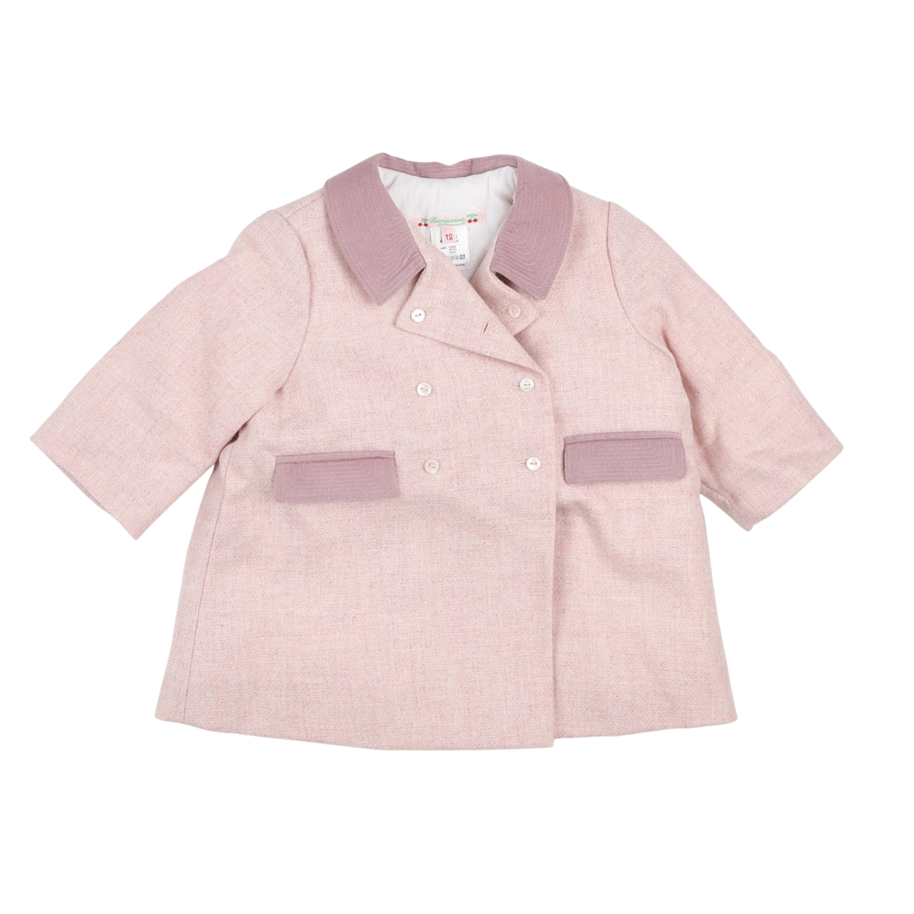 BONPOINT - Pink coat - 1 year old