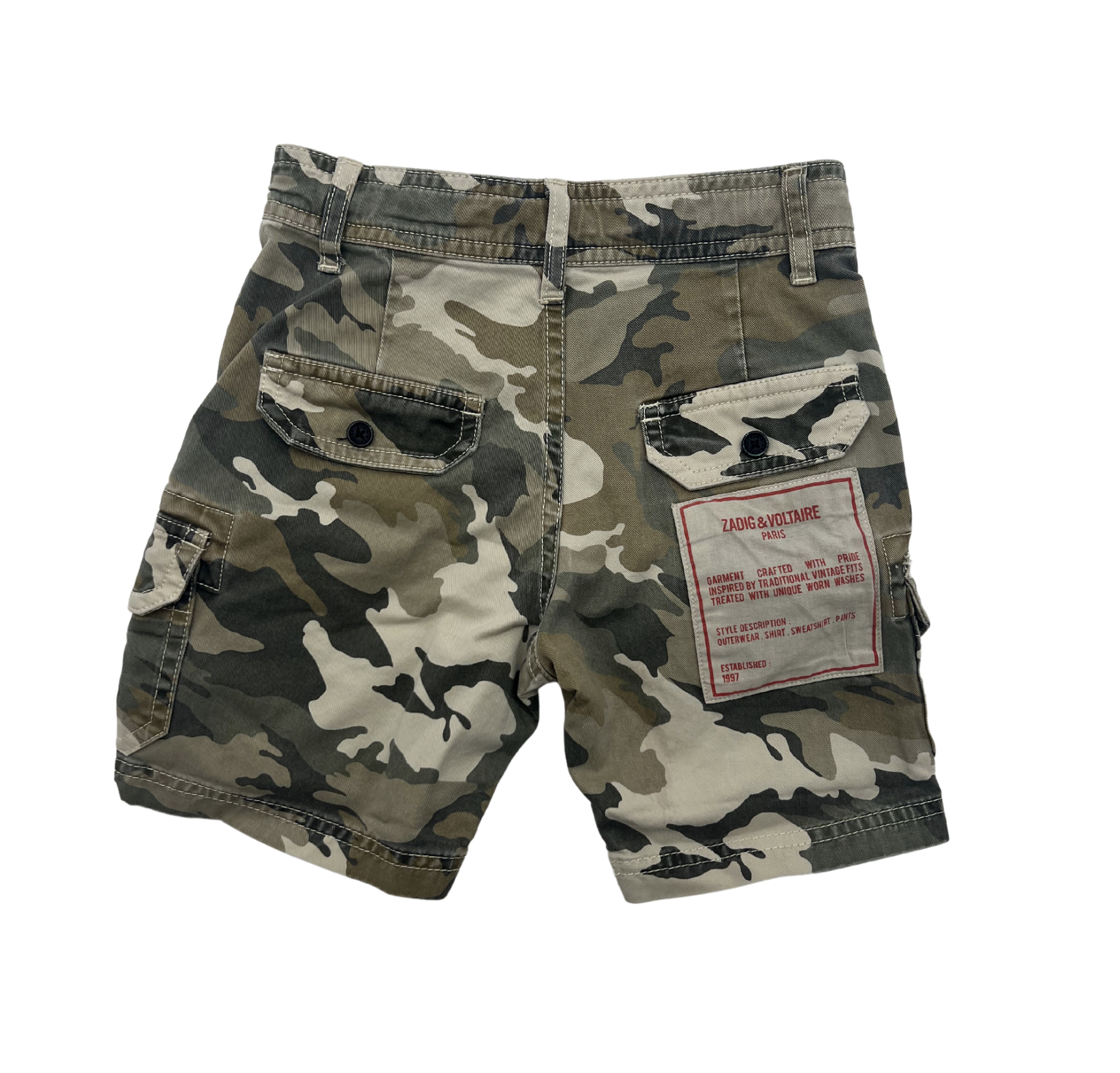 ZADIG & VOLTAIRE - Short camouflage - 4 ans