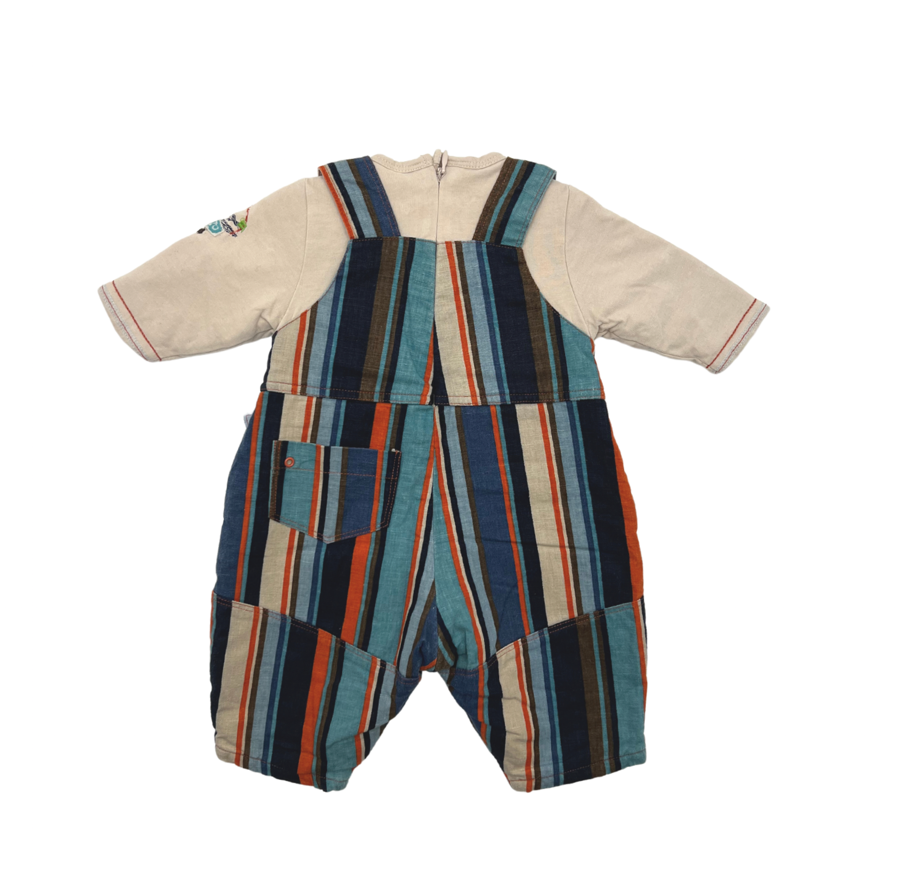 KENZO - Striped linen jumpsuit - 1 month old