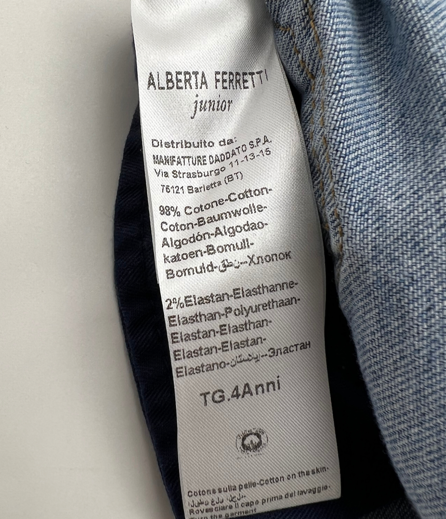 ALBERTA FERRETTI - Jeansshorts "Love is Love" - ​​4 Jahre