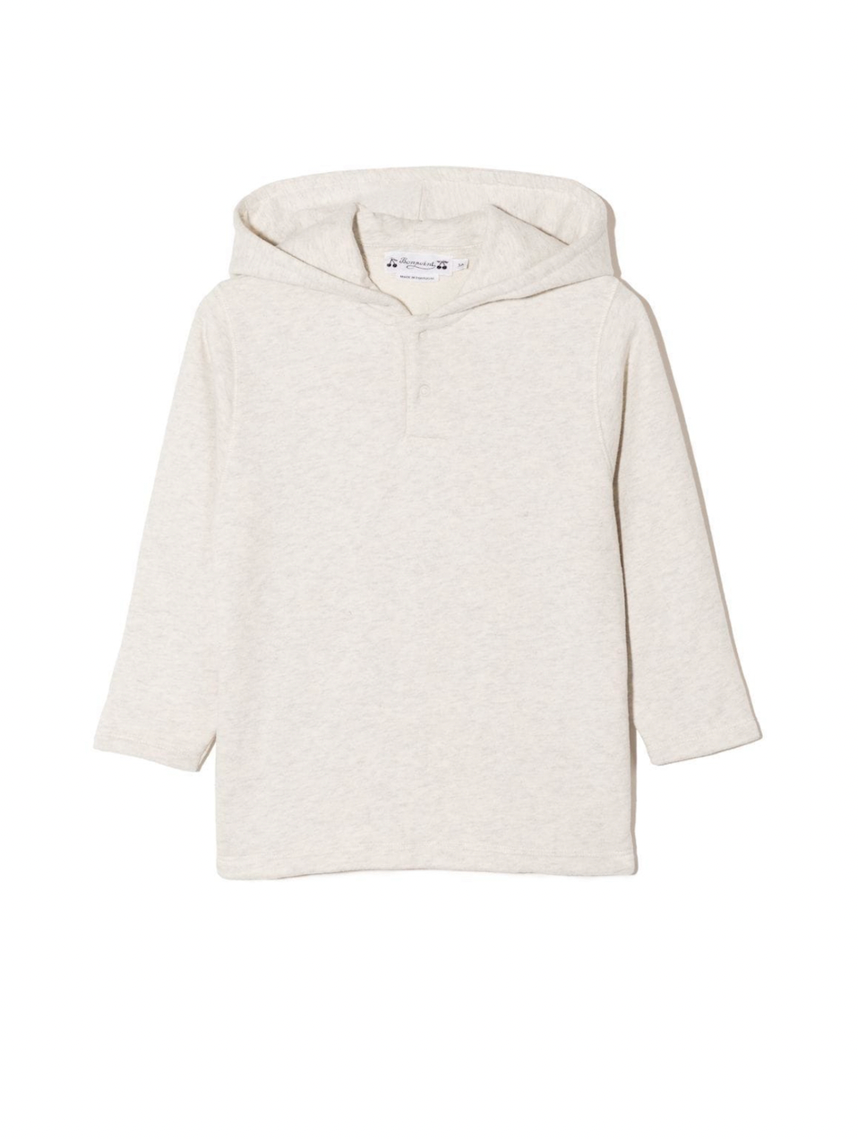 BONPOINT - Sweat hoodie beige "Bonpoint Family" dans le dos - 6 mois