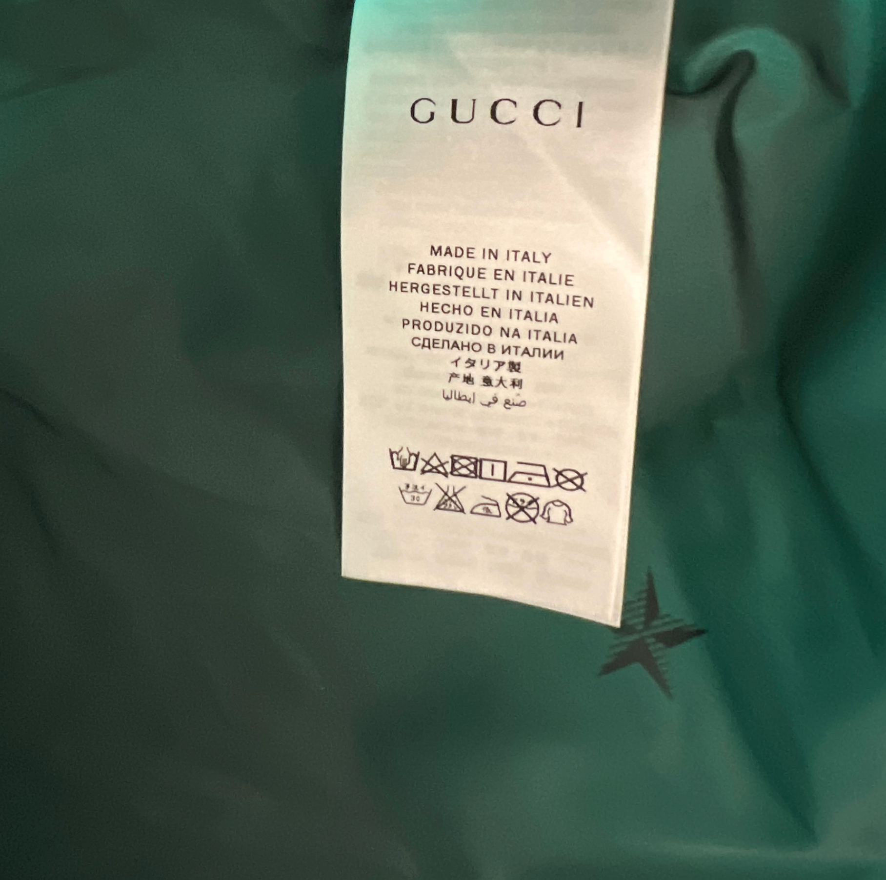 GUCCI - Light green jacket with red bees - 6 years old