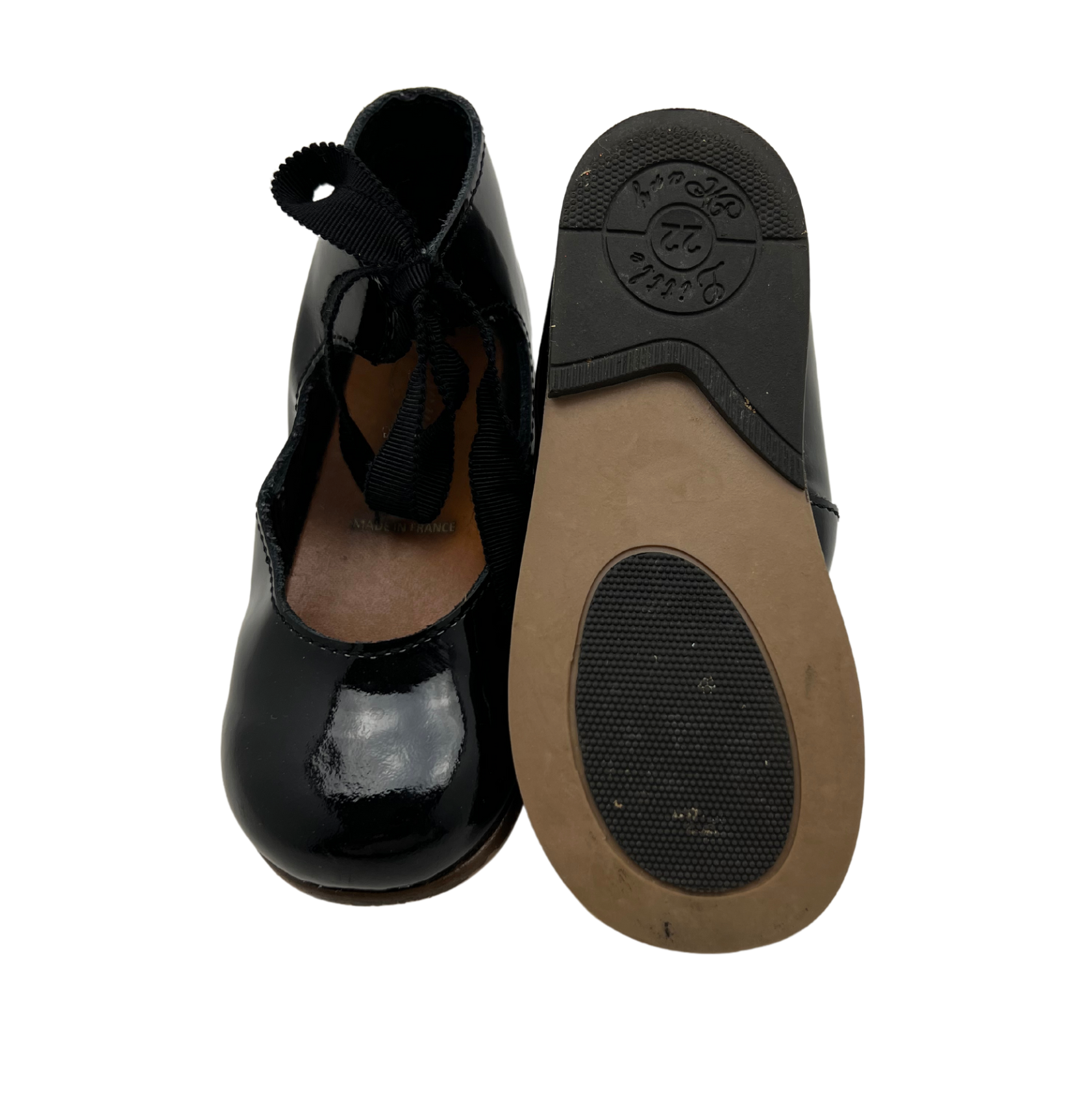 BONPOINT - Chaussures noires vernies - Taille 22