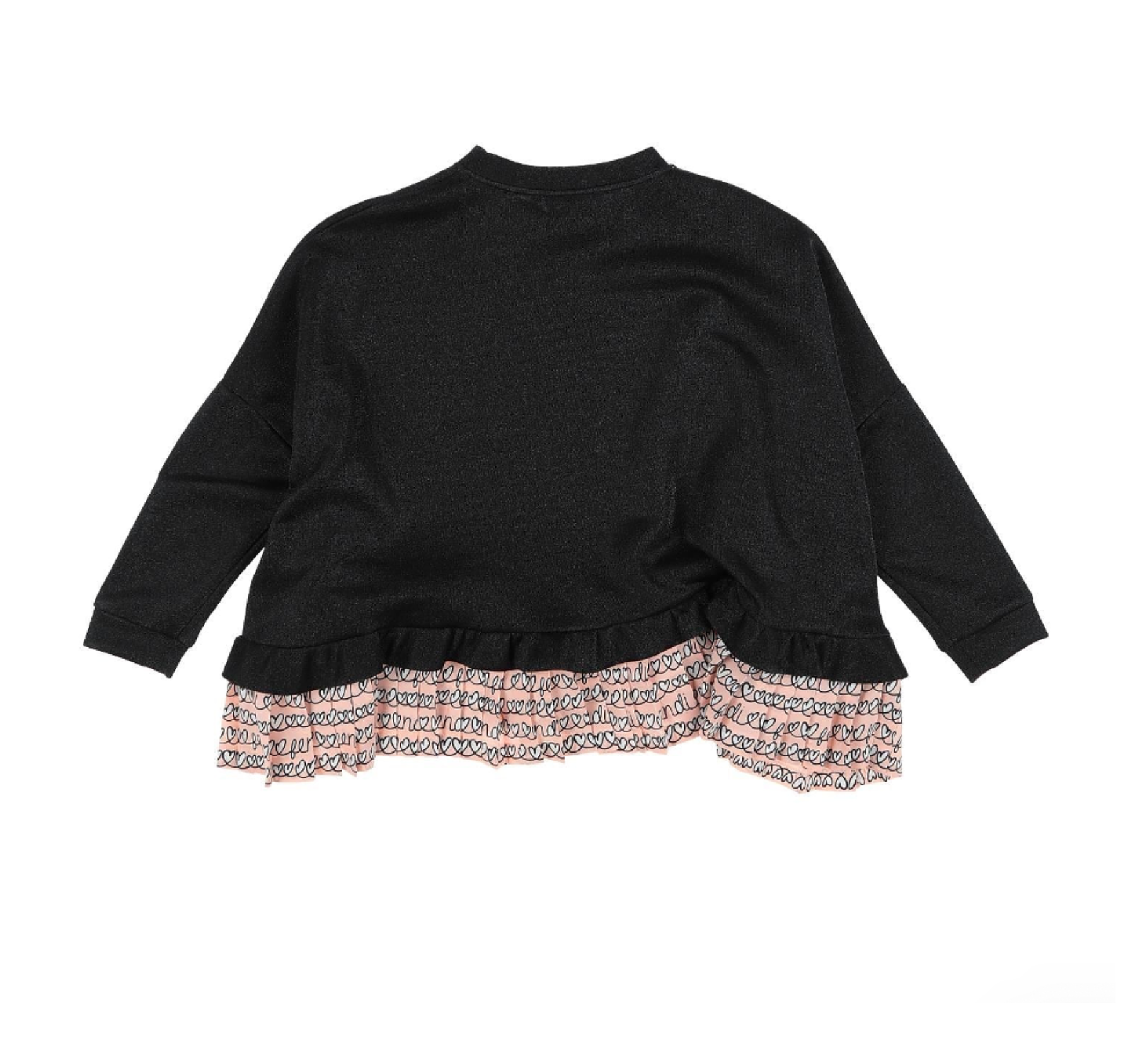 FENDI - Black and pink sweater with hearts - 5 years old