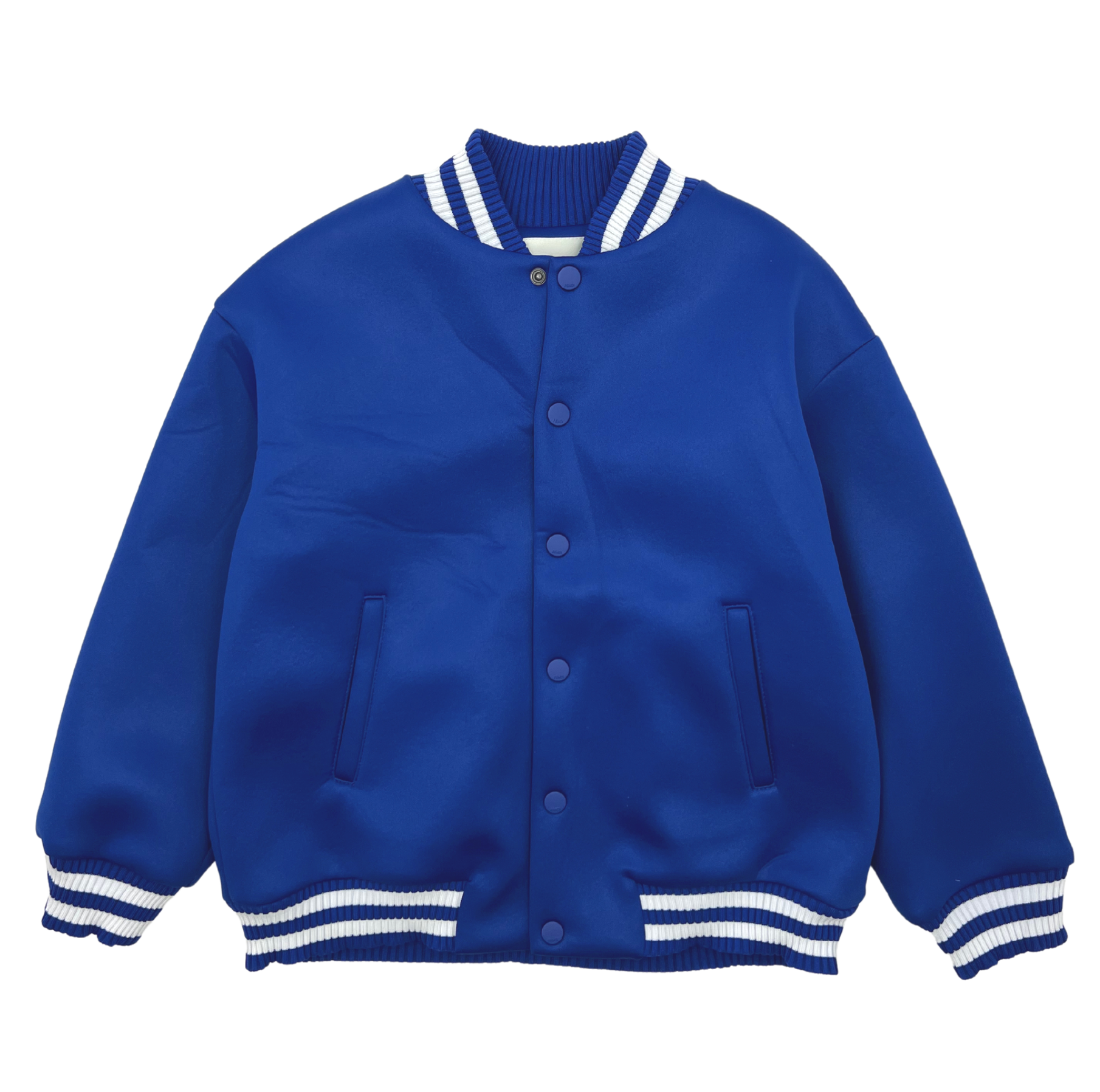 FENDI - Blue bomber jacket with white lines - 6 years old