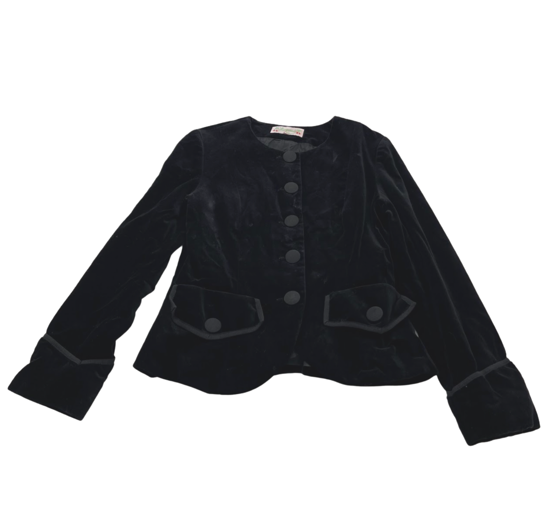 BONPOINT - Black velvet jacket - 12 years old