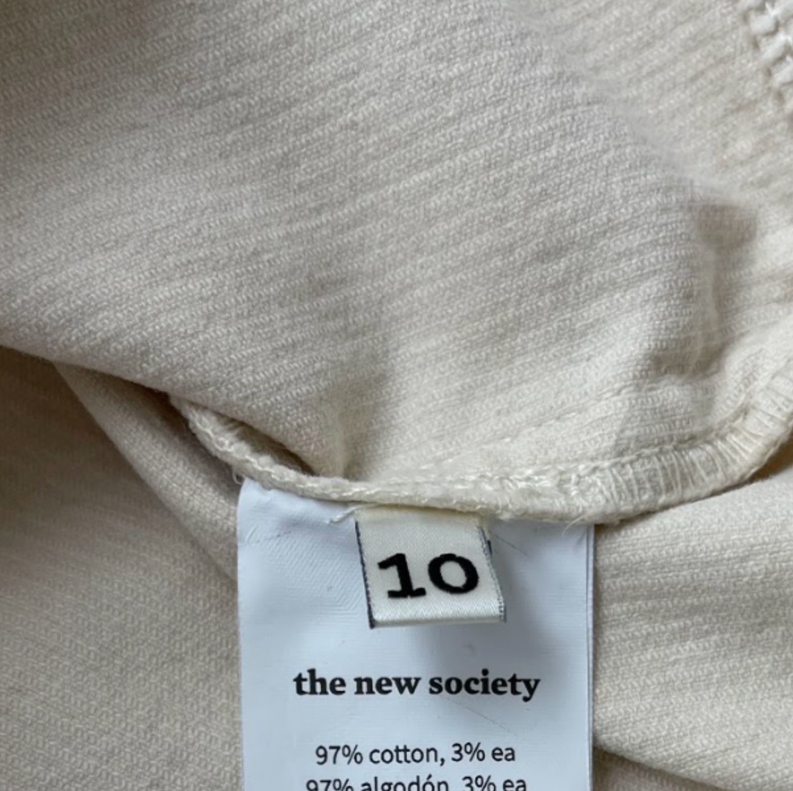 THE NEW SOCIETY - Veste en velours beige - 10 ans