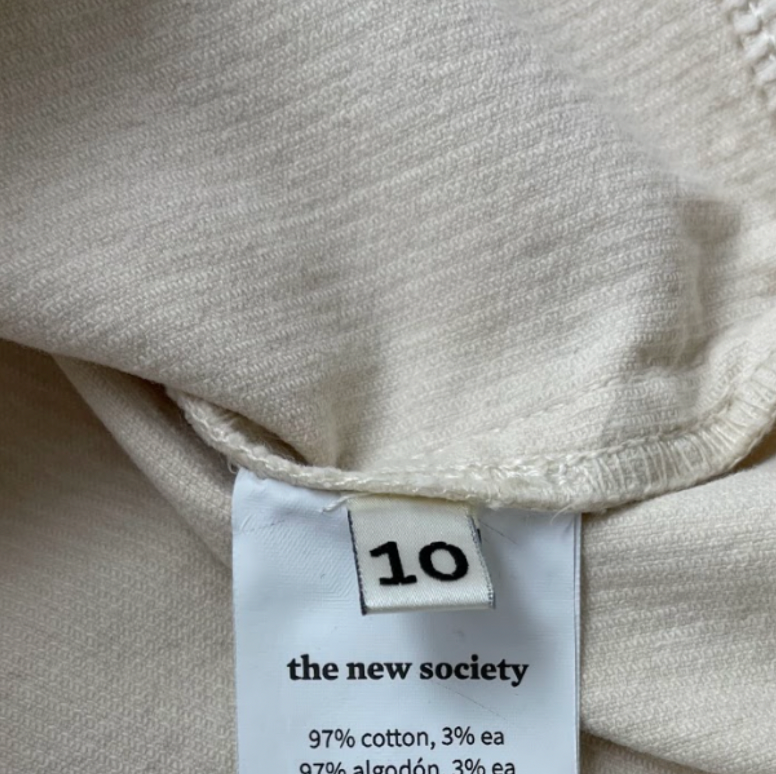 THE NEW SOCIETY - Beige velvet jacket - 10 years