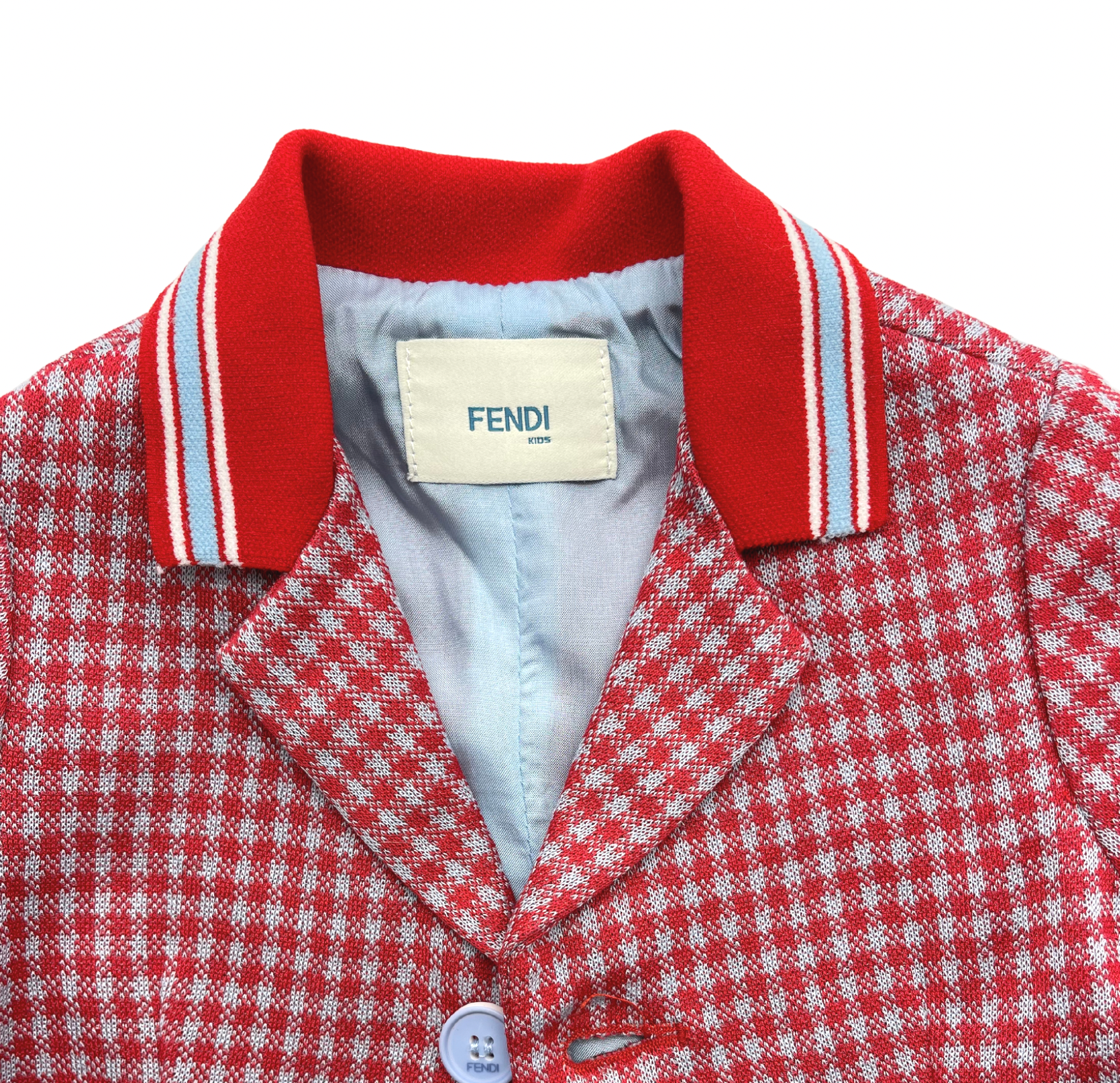 FENDI - Red checked jacket - 3 months