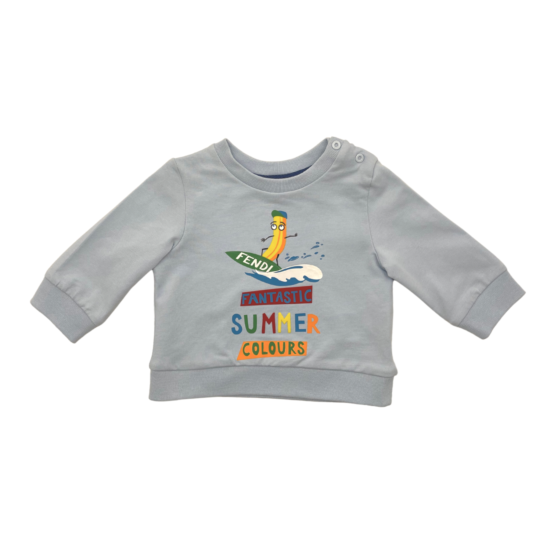 FENDI - "Fantastic summer colours" sweatshirt - 3 months