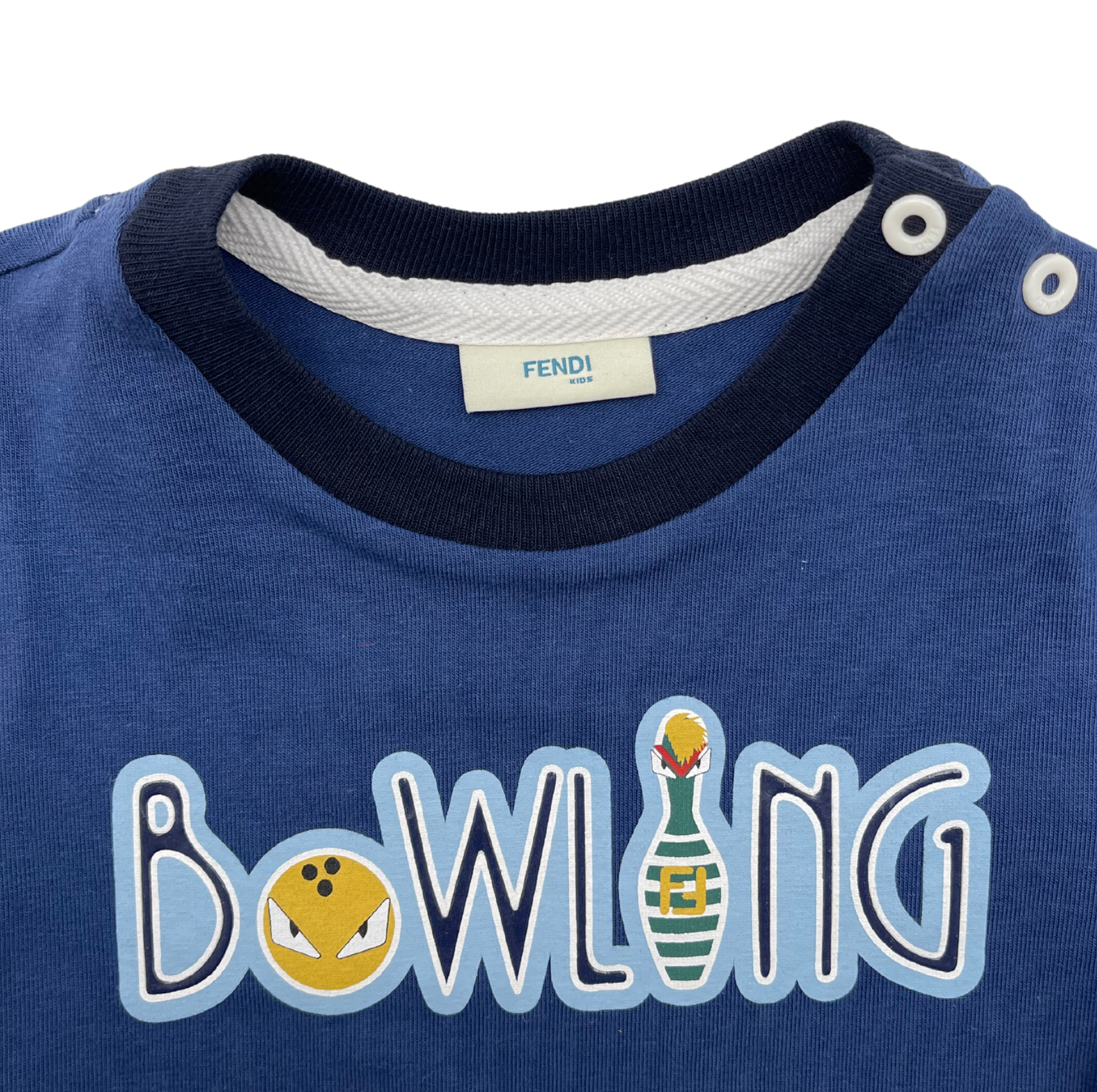 FENDI - Short-sleeved bowling t-shirt - 3 months