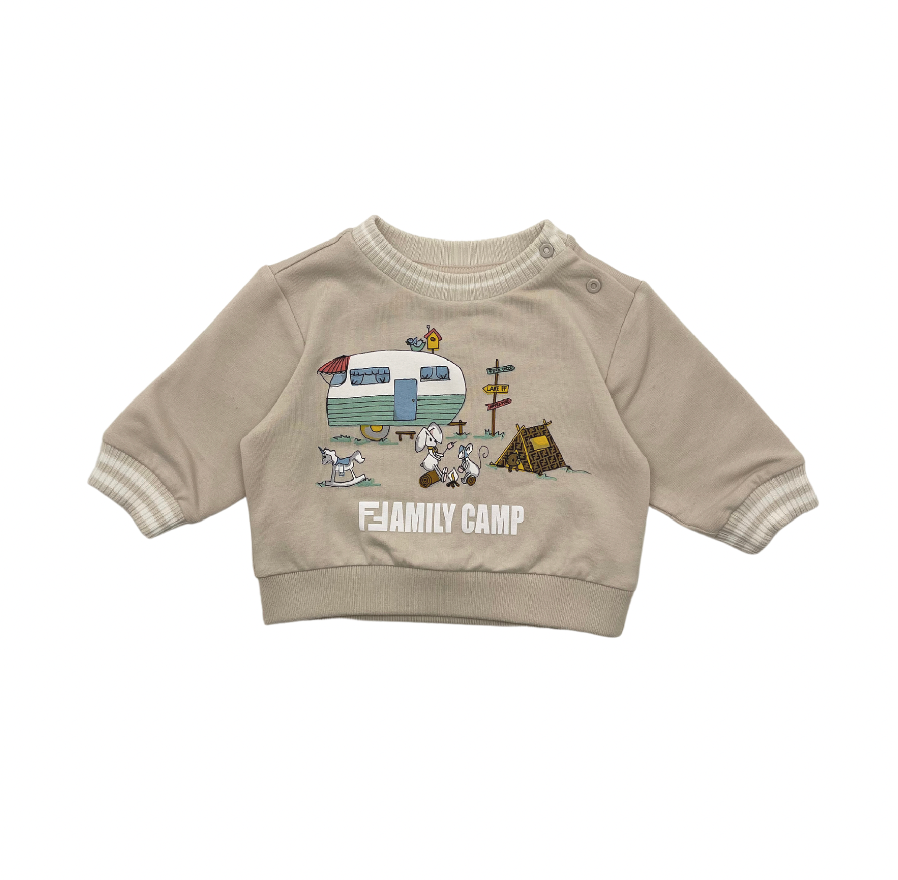 FENDI - "Family camp" sweatshirt - 3 months