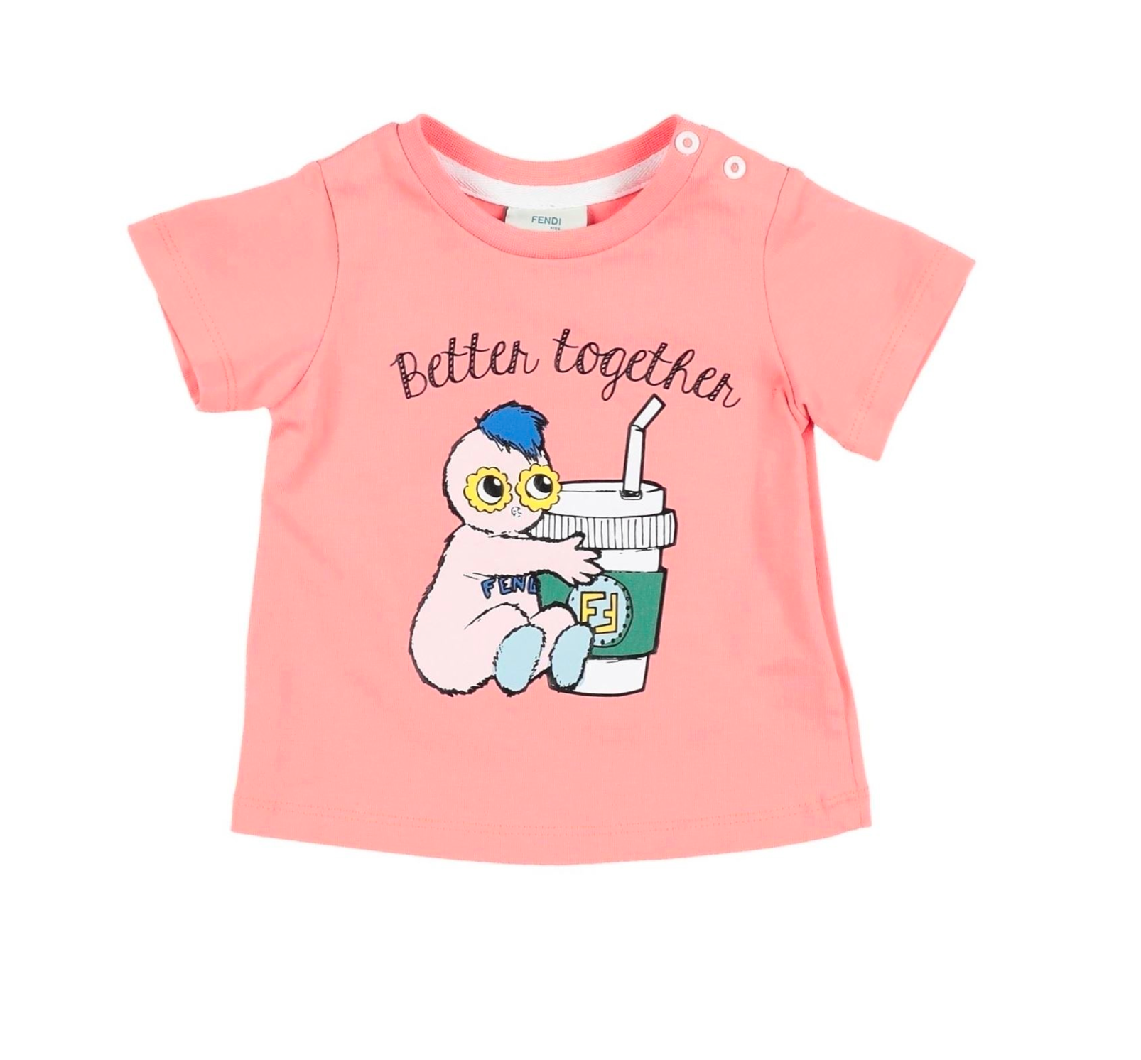 FENDI - T-shirt "better together" - 3 mois