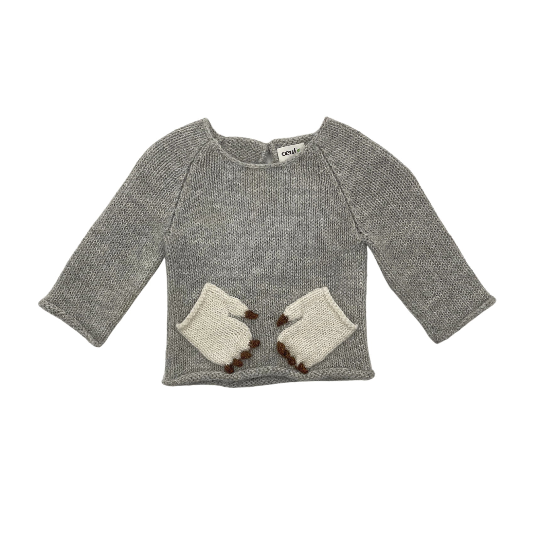 OEUF NYC - Pull gris - 6 mois