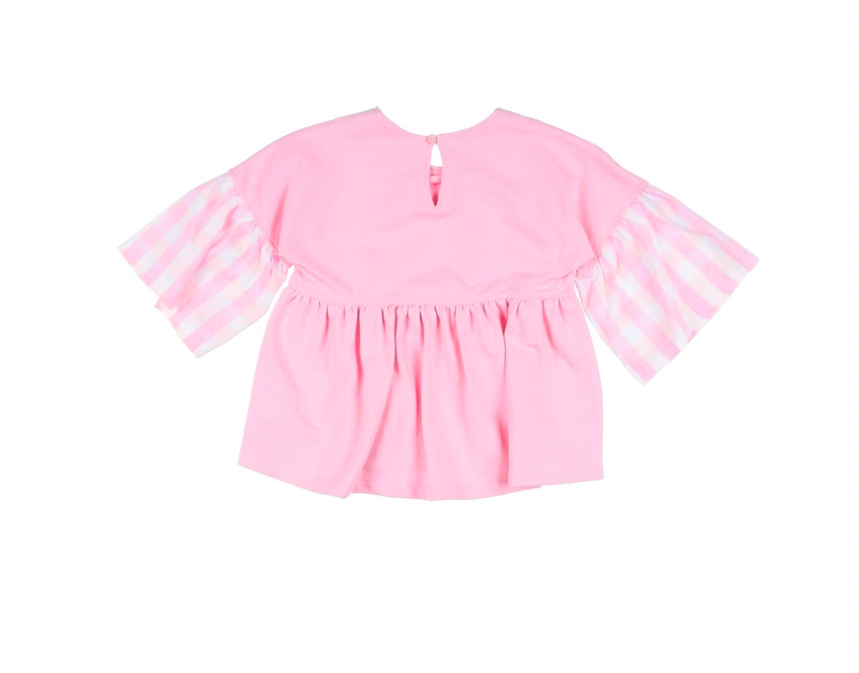 PICCOLA LUDO - Pink shorts &amp; checked top set - 3 years old
