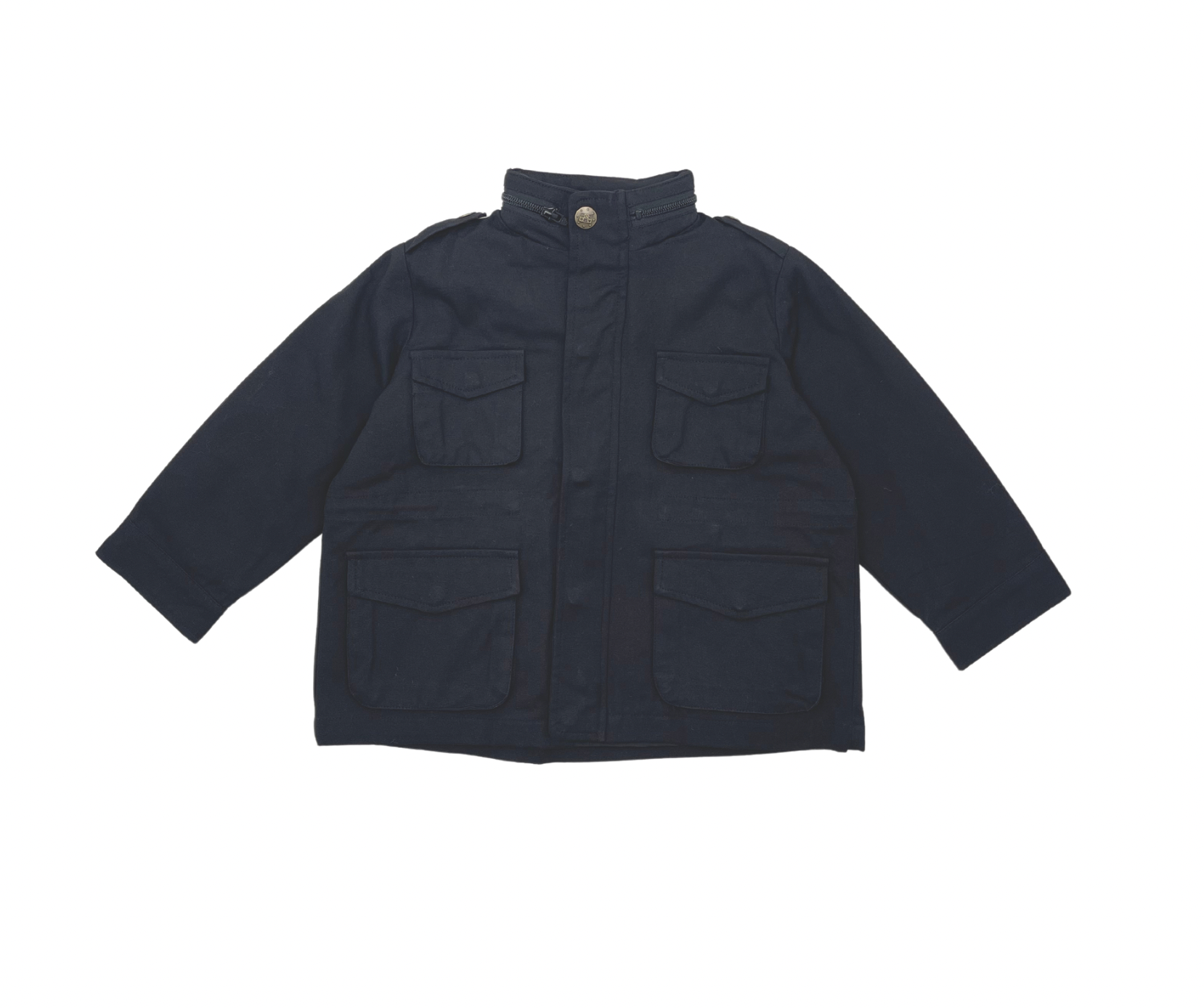 BONTON - Black jacket, removable lining, hood - 4 years old
