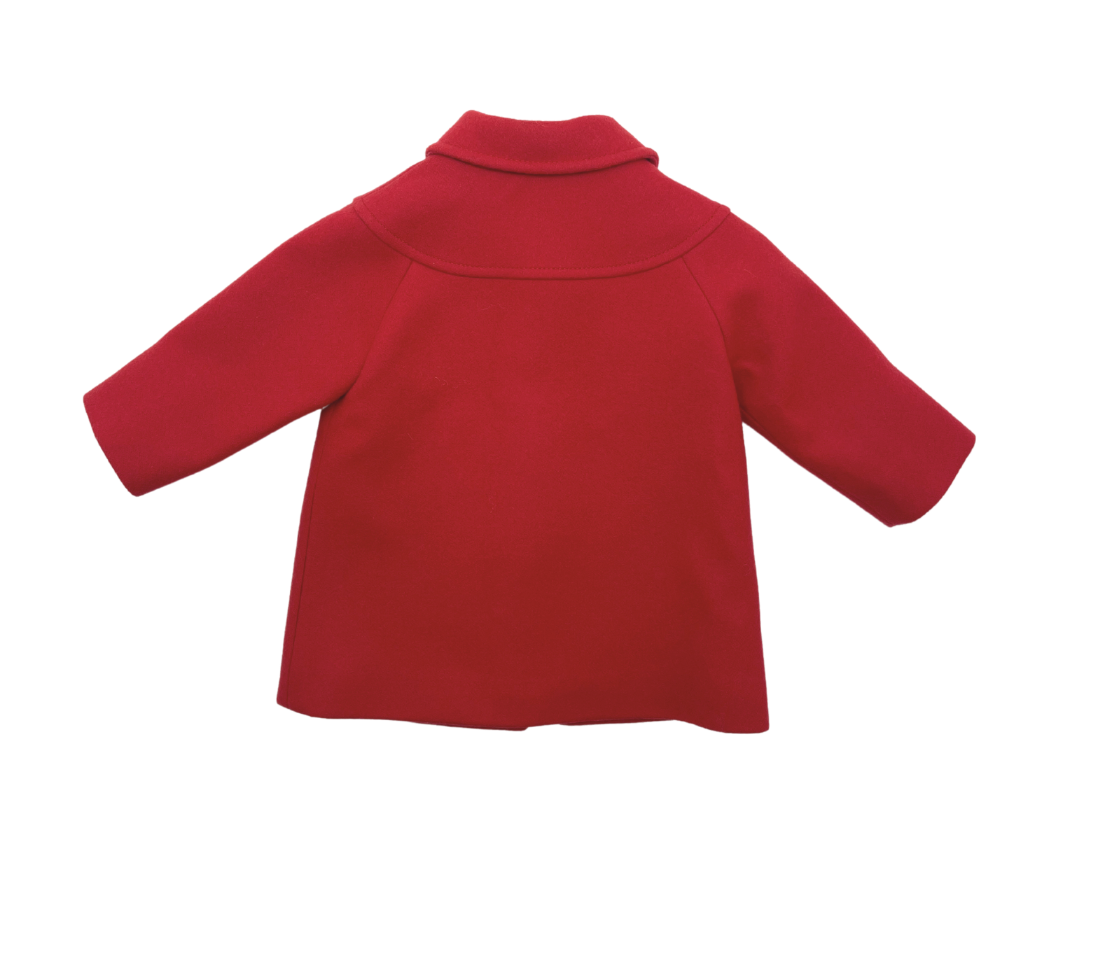 GUCCI - "Grapes" red wool coat - 6/9 months