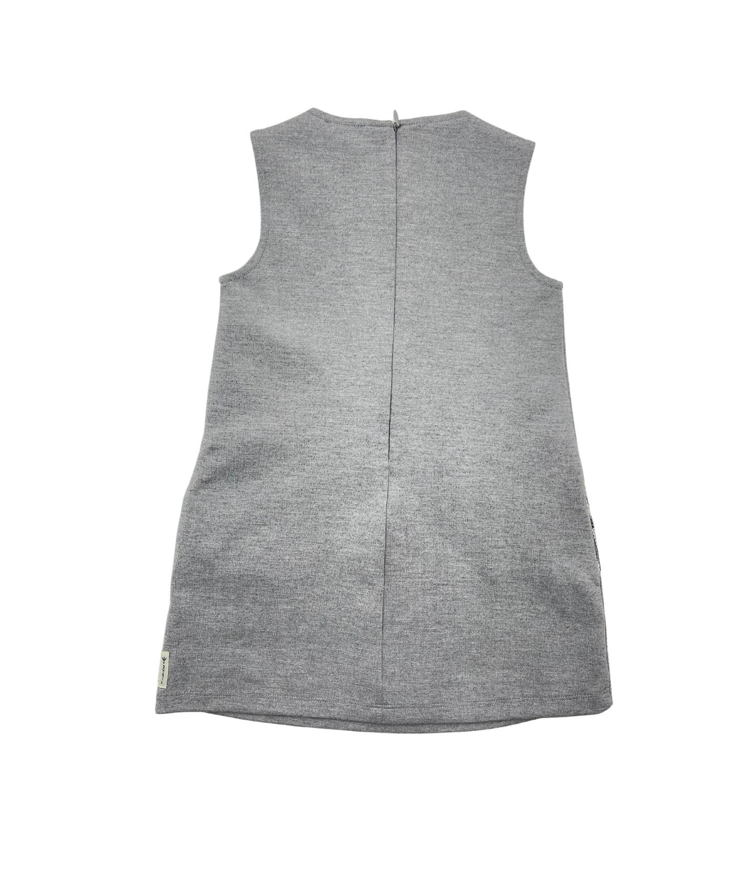 ARMANI - Robe grise avec poches à paillettes - 4 ans