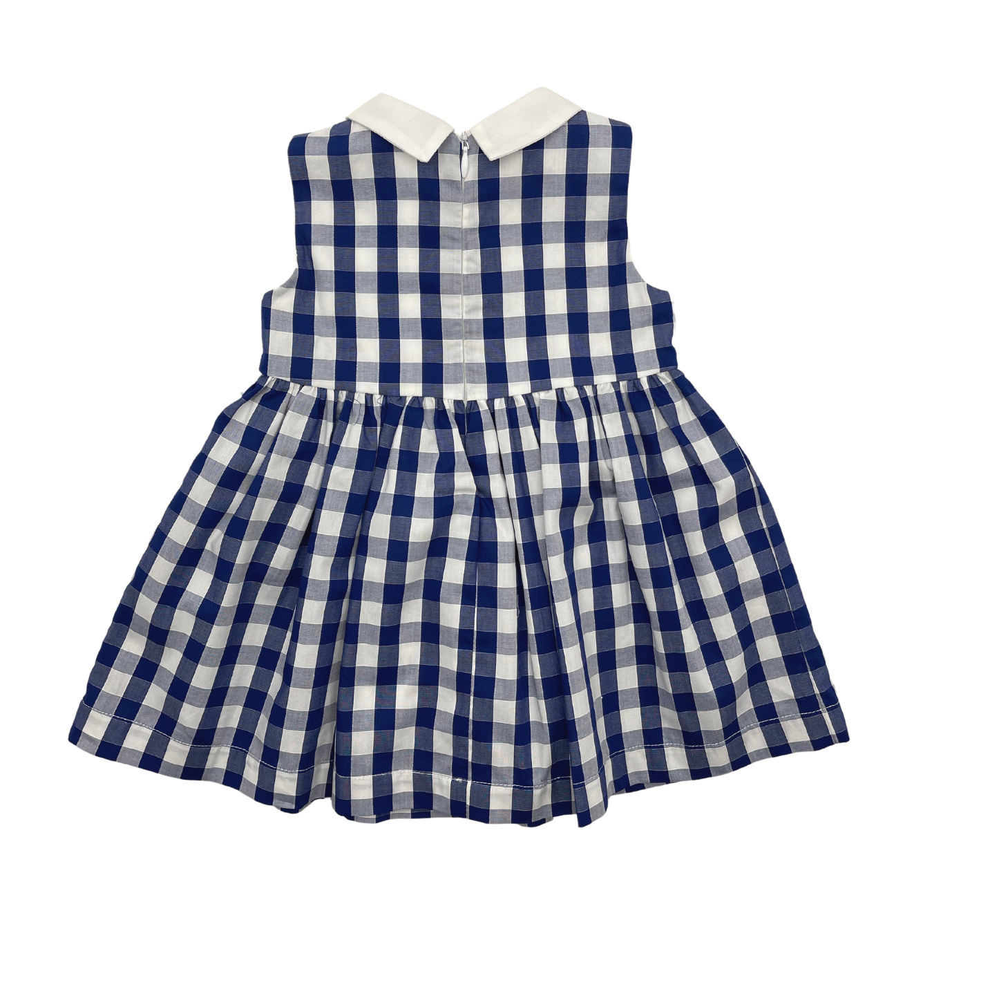 COCCOBIRILLO BY BABY GRAZIELLA - Blue checkered dress - 1 year